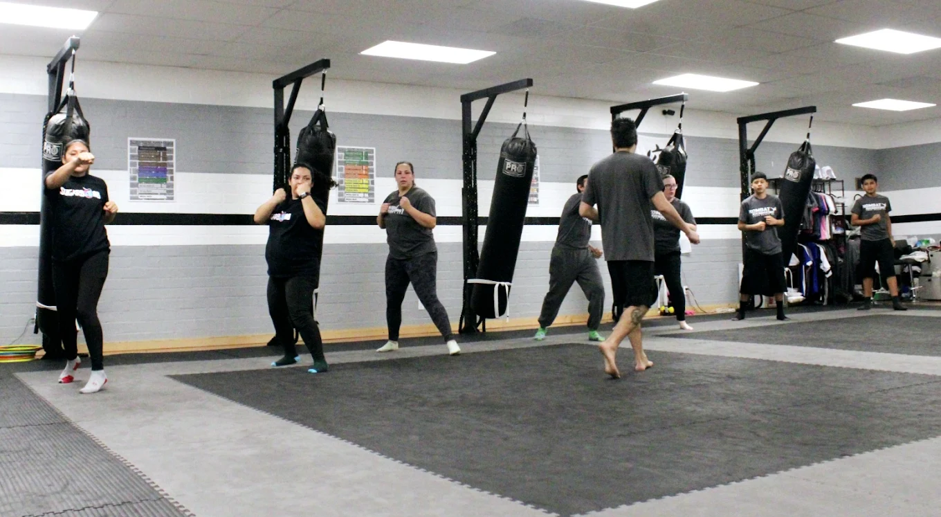Kombat Karate event with families at the Long Beach dojo