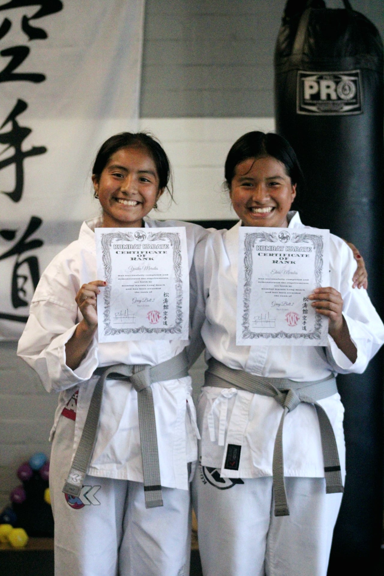 Kombat Karate students celebrating after a tournament near Long Beach